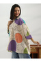 Off White Printed Cotton Straight Kurti - 5
