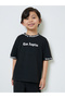 Boys Black Slogan Print T-Shirt and Shorts Set - 2