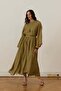 Giada Asymmetrical Skirt Suit Olive - 3