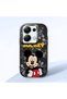Poco M6 Pro 4g Compatible Case Camera Protector Black Silicone Couple Phone Case Character Patterned