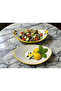 Kase Gondol Kayık & Presentation Plate 2 Pieces Lemon Flower - 2