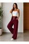 Women's Elastic Waist Tencel Modal Wide Leg Pants - 2
