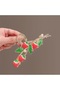 Red Strawberry Figured Metal Hairpin - Stylish Hair Accessory with Pearl and Leaf Detail - 4