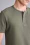 Slim Fit Waffle Short Sleeve Henley Collar T-Shirt I1093Ax26Sm - 4