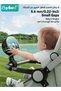 Baby Stroller Fan, Portable Cooling Fan, Personal Fan with Auto-Rotating, LED Night Light and 4 Speeds Adjustable, Ultra-Quiet Handheld Fan for Stroller, Crib, Car Seat, Tent, Office, Bedroom, USB Rec - 3