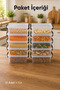Set of 10 Lockable Lid Storage Containers 1 Lt Transparent Rectangular Microwave Compatible Storage Box - 2