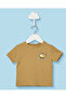 Infant Boys Mustard Chest Print T-Shirt