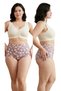 Women's Patterned High Waist Cotton Lace Detailed Panties Set of 5 - 2