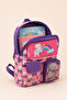Girl's 2-Piece School Bag Set Orthopedic Multi-Compartment Primary School Backpack and Pencil Case Purple L5241 - 4