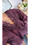 Plum Transparent Lace Shirt - 5108 - 2