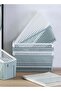 Storage Baskets Set of 8 Plastic Storage Baskets Hollow Rectangular Storage Boxes with Handle Storage Bins for Office Bathroom Bedroom Home & Kitchen(White) - 4