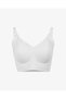 Laser Cut Seamless Ribbed Ghost Bra White - 2