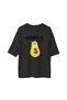 Women's Oversize T-Shirt Cute Avocado Cat Printed Relaxed Fit Casual Wear Comfortable Modern Stylish - 2