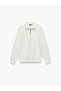 Shawl Collar Regular Fit Long Sleeve Zippered Sweatshirt - 6