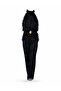 Black Glitter Chiffon Premium Dress with Snail Accessories - 5