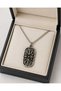 Vintage Silver Color Men's Necklace with Compass Motif - 3