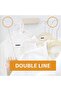 Retractable clothesline, double rope, 4.2 meters, white. - 4