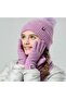 3-piece winter hat scarf gloves. - 3