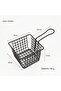Two-piece frying basket set, stainless steel, black - 5