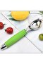 Ice cream scoop set (2 pieces), stainless steel non-slip handle, green. - 5