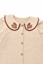 Floral Embroidered Collar Detailed Girls' Set - 2