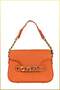 Lia Women's Hand and Shoulder Bag with Chain Buckle Accessories - Orange