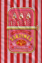 Retro Red Striped Sardine Box Patterned 70X150 Beach Towel - Digital Printed Bath Towel - 3