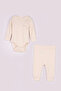 Unisex Baby Set 100% Cotton Long Sleeve Bodysuit Pants 2-Piece Set 3-24 Months - 2