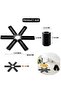 3 PCS Foldable Trivets for Heat Insulation Pad, Hot Pots, Pans, Hot Dishes, Kitchen Worktop Protector Mats, Non-Slip Kitchen Trivets Countertop, Teapot Heat Resistant (3-Pack Set) - 2