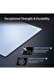 لوحة ماوس ألعاب زجاجية ASUS ROG Moonstone Ace L، سطح فائق النعومة، تصميم لتقليل الضوضاء، صلابة 9H - 5