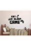 آلة لعبة الحروف الإنجليزية DIY، ملصق حائط بتصميم EAT SLEEP GAME، أسود - 4