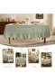 1. Rectangular checkered tablecloth – Waterproof cotton and linen checkered tablecloth, outdoor checkered tablecloth; picnics, ca... - 5