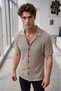 Men's Mink Knitwear Look Stefan Short Sleeve Summer Shirt - 2