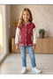 Children's College Coat / School Coat with Pockets, Ribbed Details and Embroidery - 2