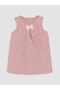 Lcw Baby Pink Crew Neck Embroidered Baby Girl Quilted Dress - 3