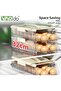 Refrigerator Organizer with Lids, Stackable Fruit Storage Containers, Vegetable Strainers Box - 4
