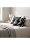 Set of 2 Black Pillow Covers 18 x 18 inches, Boho Polyester Blend Square Decorative Throw Pi - 4