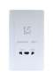 Dual Voltage Electric Shaver Outlet, 110V-220V Compatible, Wall-Mounted, White