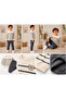 Boy's Teddy Bear Printed Striped Seasonal Sweatshirt Tracksuit 2-Piece Set 3-6 Years Old - 2