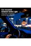 Smile Face Led Light Car Mirror Hanger Decoration USB Charging Port - 3