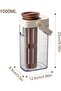Cold Brew Coffee Pitcher 1L with Measurement Scale, Multi-Use Iced Coffee and Tea Brewer, Durable Gl - 6