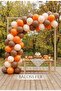 Autumn Concept 30-Piece Brown Pastel Orange Macaron Orange Balloon Set - 2