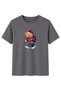 Women's Dark Gray Teddy Bear Printed T-Shirt Life Is a Journey Comfortable Fit Cotton - 2