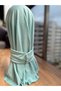 Snap-Fasten Hijab, Head Covering, Hijab That Covers the Neck, Comfortable and Practical, Mint Green, Ready-To-Wear Combed Cotton Shawl - 3
