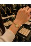 Steel Bracelet with Gold Medallion Figure – Chain Women's Bracelet