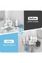 Corner Shower Caddy 2-Pack - Rustproof Stainless Steel Adhesive Shower Organizer with Hooks & Toothp - 3
