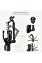 Phone Holders for Your Car, Adjustable Car Cup Holder Expander with Rubber Grip, Secure Hold, Multi- - 5