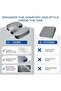 Seat Cushion & Adjustable Lumbar Support Pillow Set,Memory Foam Back & Tailbone Pain Relief Cushion, - 3