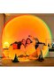 Sunset Lamp Projection Rotation LED Romantic Modern Floor Stand Night Light with USB for Living Room - 4