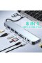 موزع USB 3.0، موزع USB C من الألومنيوم 8 في 1 مع قارئ بطاقات SD/TF، موزع USB متعدد الوظائف 3. - 2